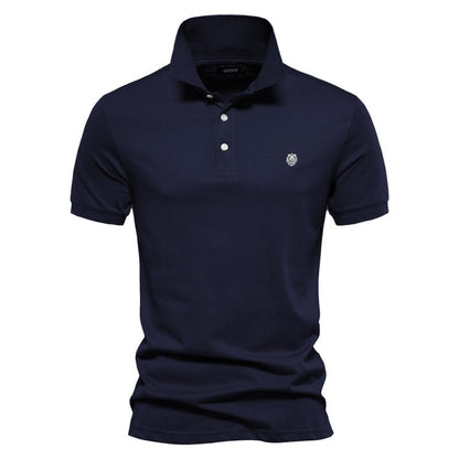 Men's Lightweight Polo Shirt Summer White