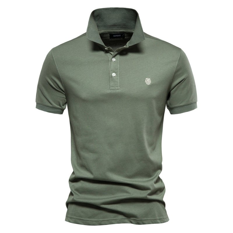 Men's Lightweight Polo Shirt Summer White