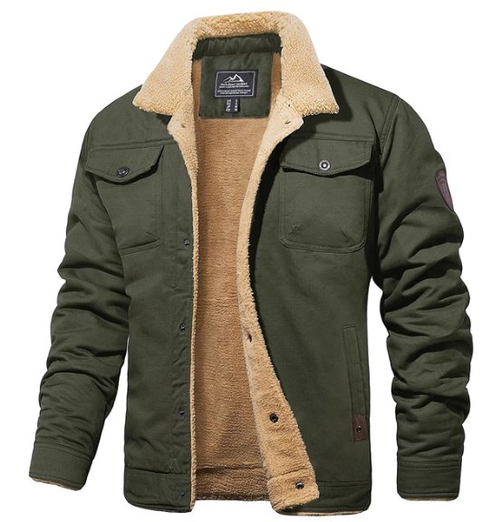 Men's Sherpa Lined Winter Jacket
