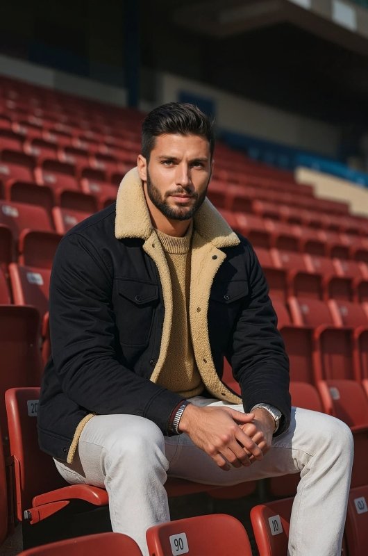 Men's Sherpa Lined Winter Jacket