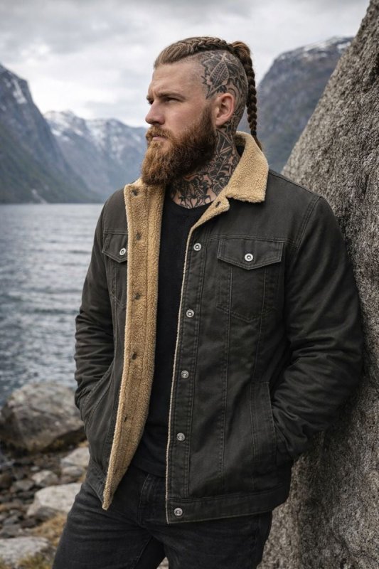 Men's Sherpa Lined Winter Jacket