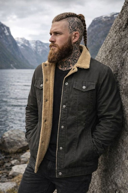 Men's Sherpa Lined Winter Jacket