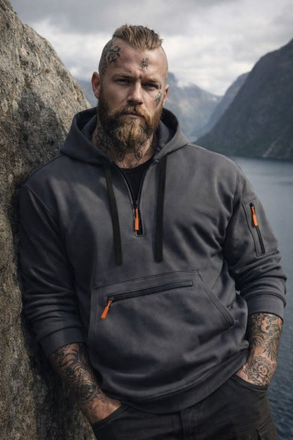 Men's Half Zip Pullover Hoodie - VibreMode