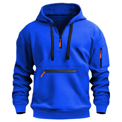 Men's Half Zip Pullover Hoodie