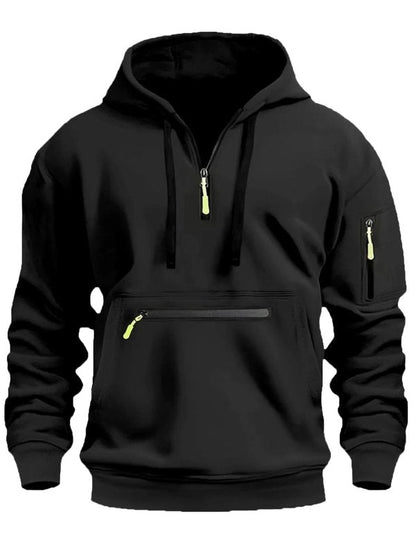 Men's Half Zip Pullover Hoodie
