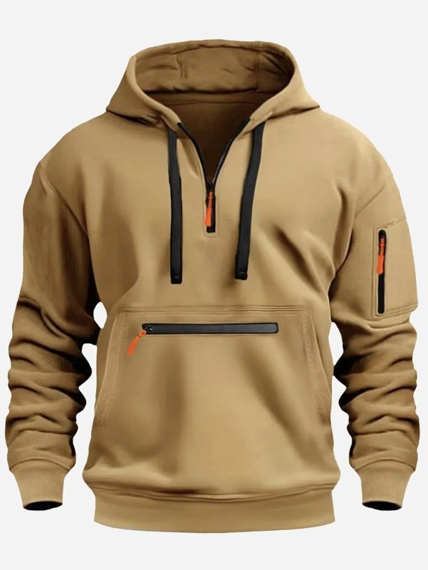 Men's Half Zip Pullover Hoodie