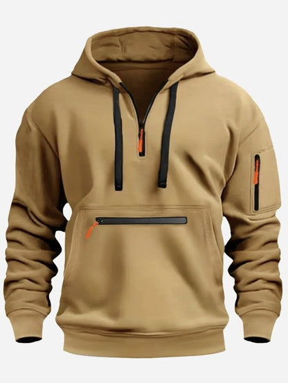 Men's Half Zip Pullover Hoodie