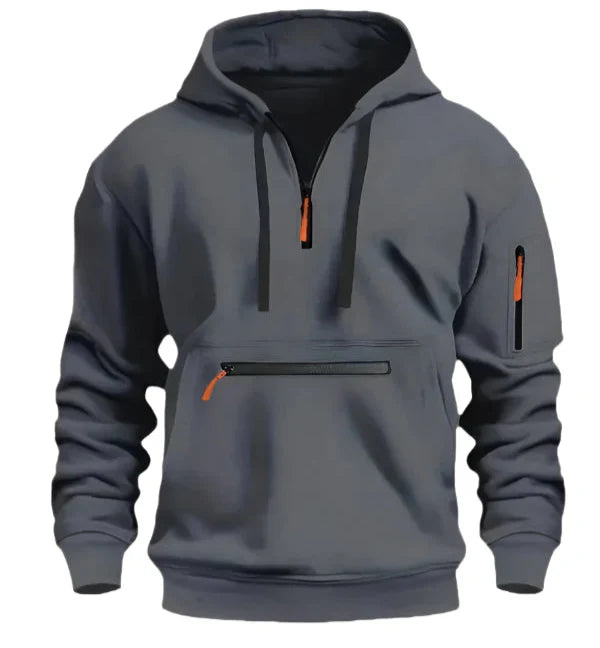 Men's Half Zip Pullover Hoodie