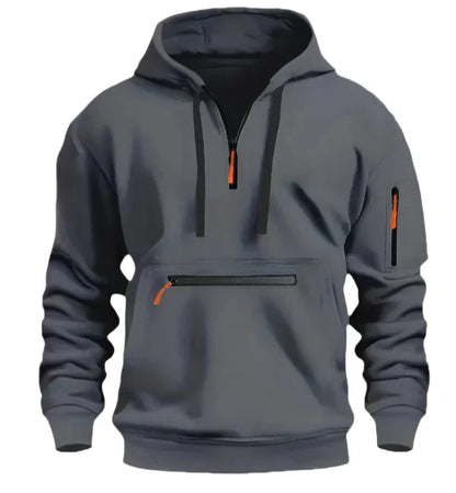 Men's Half Zip Pullover Hoodie