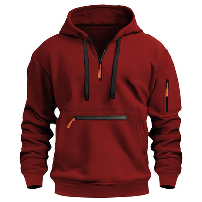 Men's Half Zip Pullover Hoodie