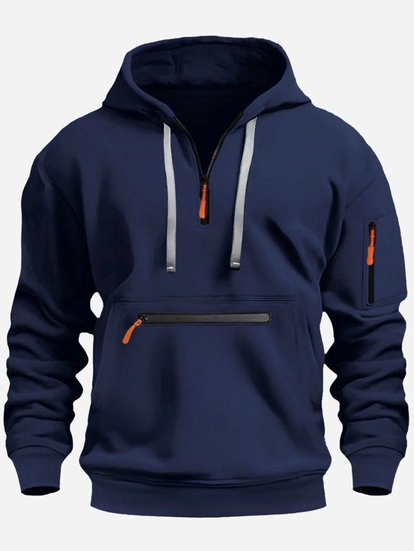 Men's Half Zip Pullover Hoodie