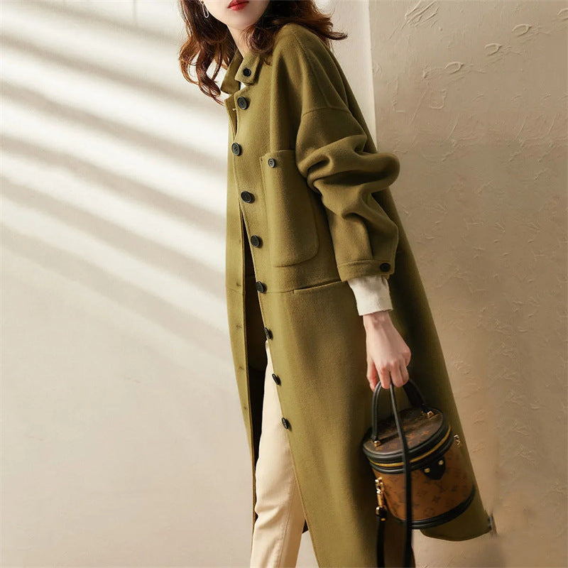 Image of Heather | Women's Button Front Long Coat