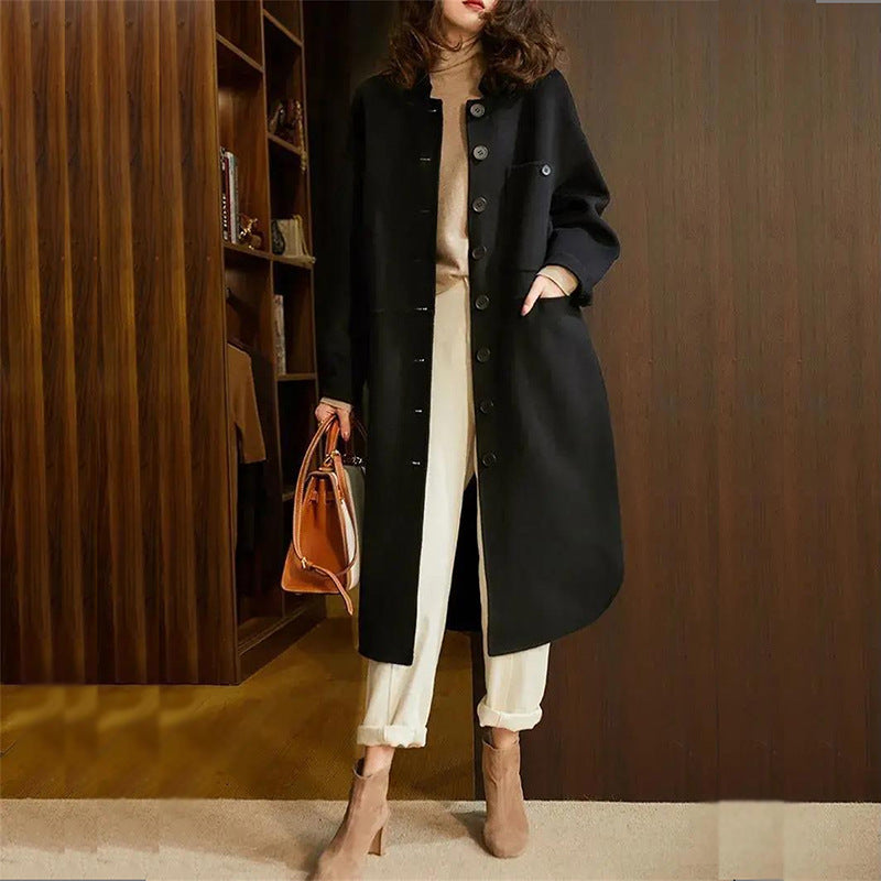 Image of Heather | Women's Button Front Long Coat