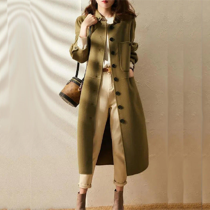 Image of Heather | Women's Button Front Long Coat