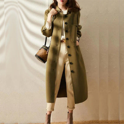 Image of Heather | Women's Button Front Long Coat