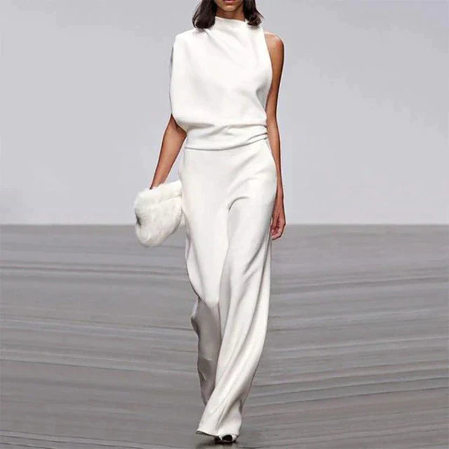 Image of Heather | Women's Wide Leg Two-Piece Set