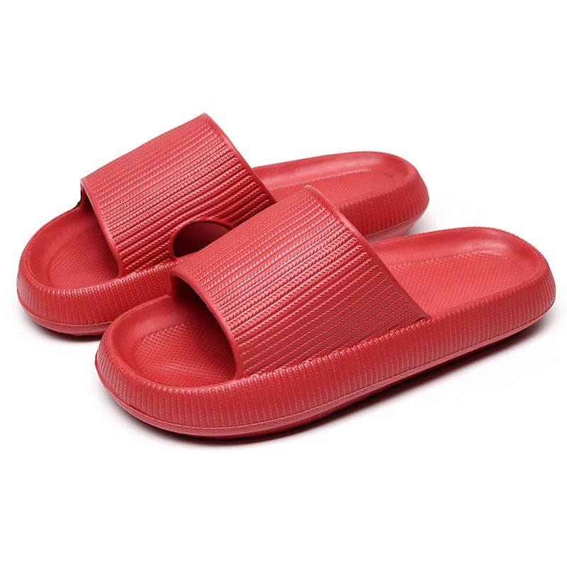 Comfort Gel Arch Support Slides - Red - VibreMode