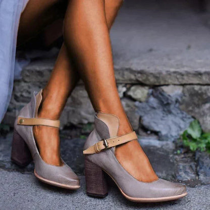 Luxury High Heel Ankle Strap Sandals