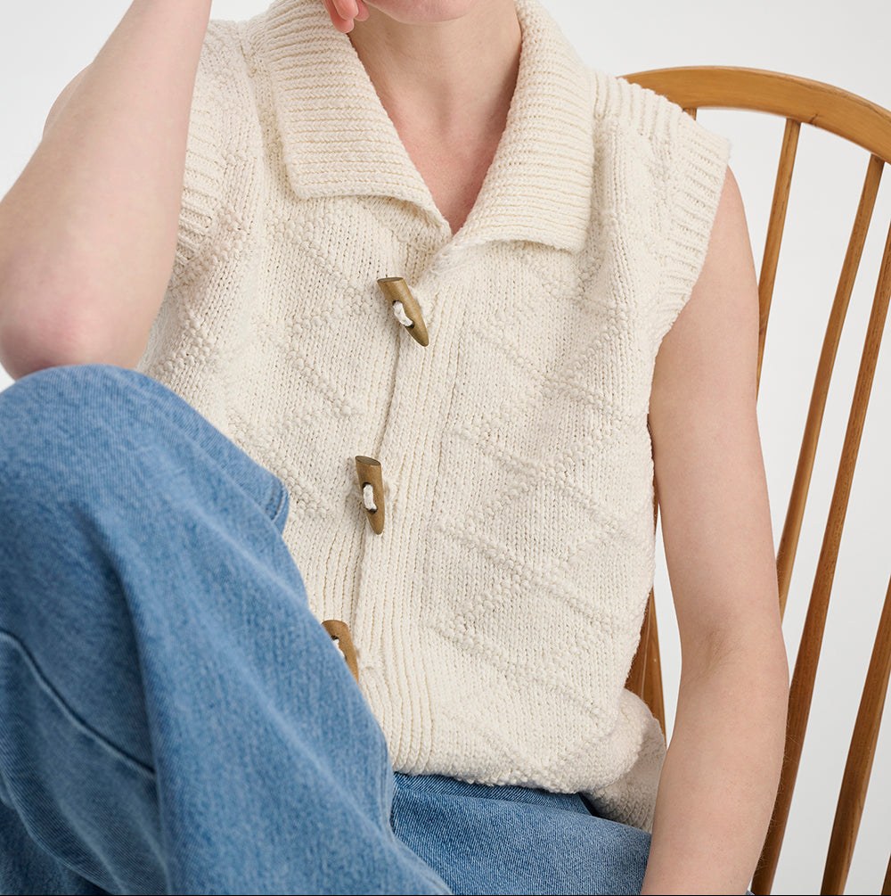 Image of Helen | Women's Button Front Sweater Vest