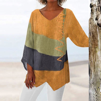 Women's V-Neck Blouse Block Pattern