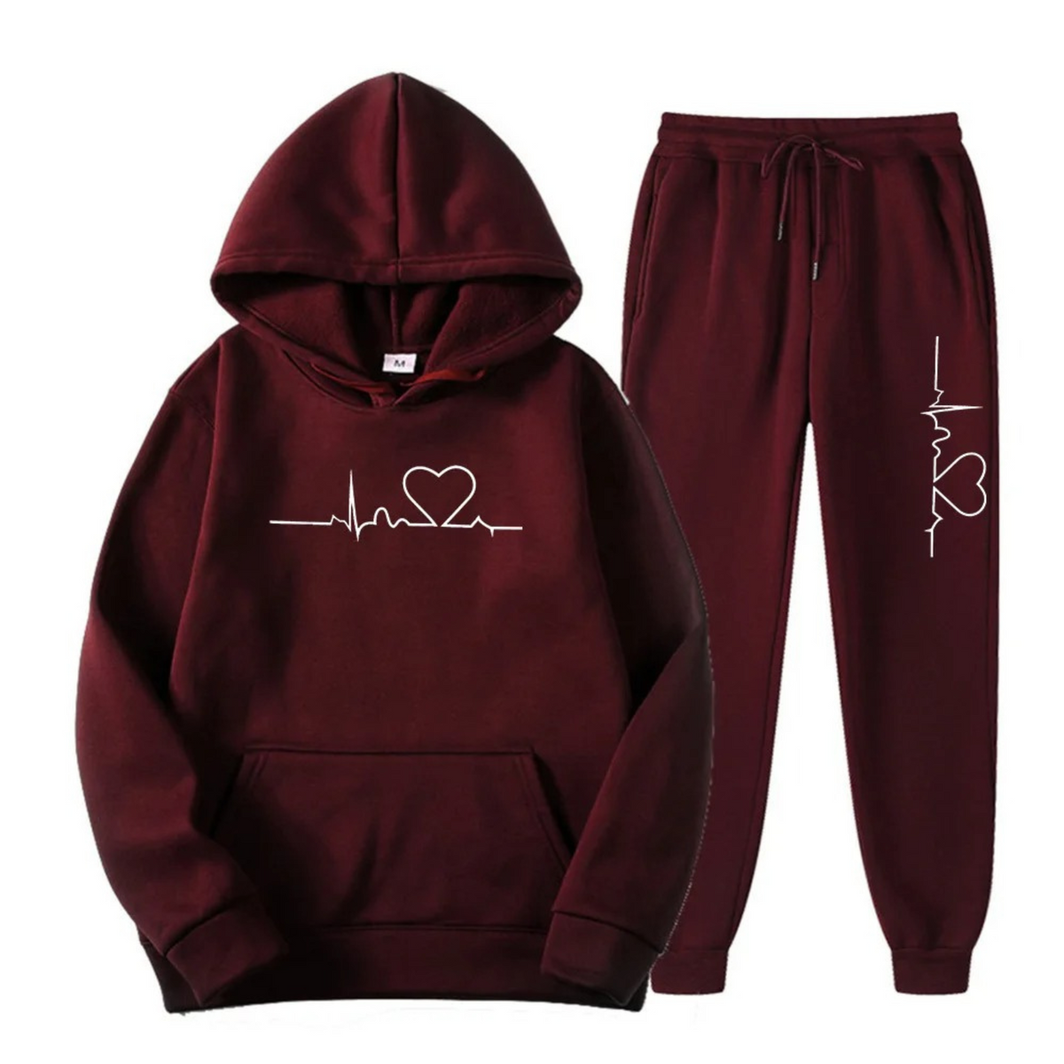 Cozy Ladies Snowflake Hoodie Sweat Suit