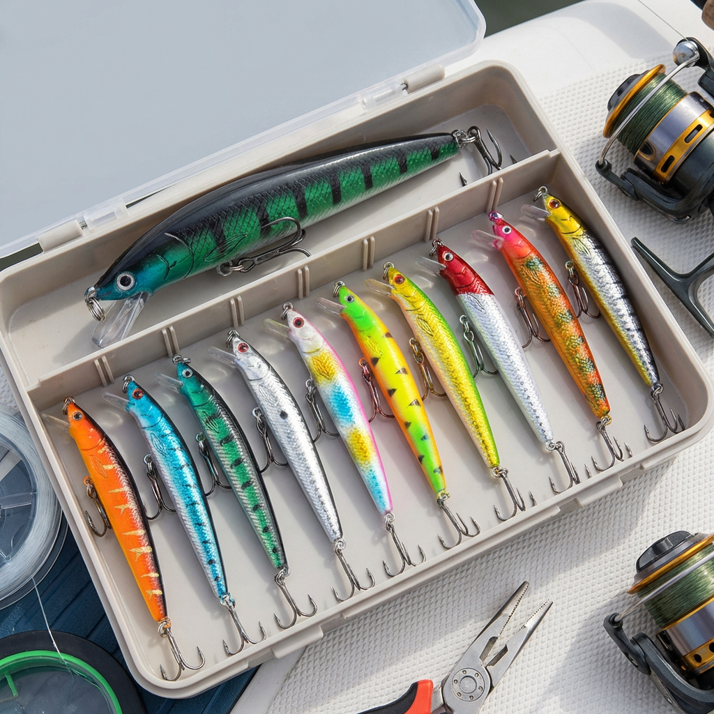 Minnow Fishing Lure Kit 10 Colors - VibreMode