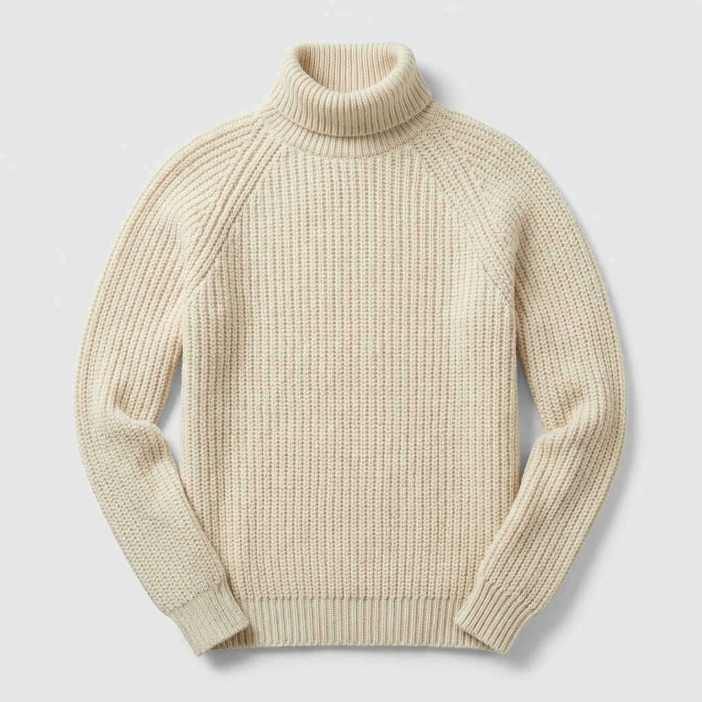 Men's Knit Turtleneck Winter Sweater