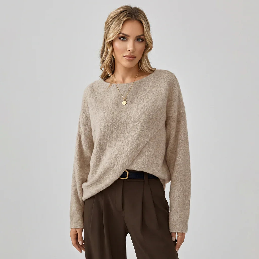 Women's Oversized Batwing Sweater - VibreMode