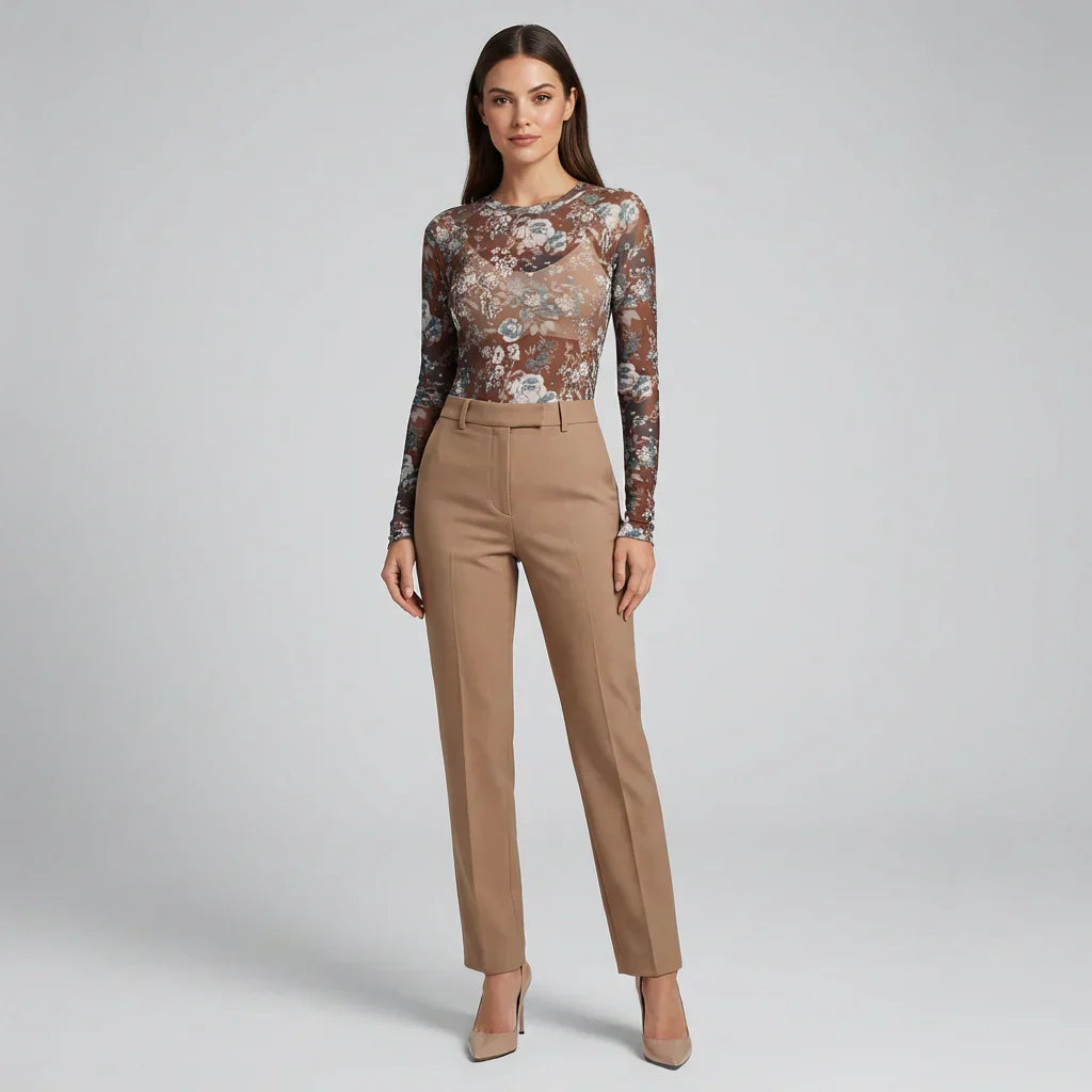 Women's Mesh Lace Blouse - VibreMode