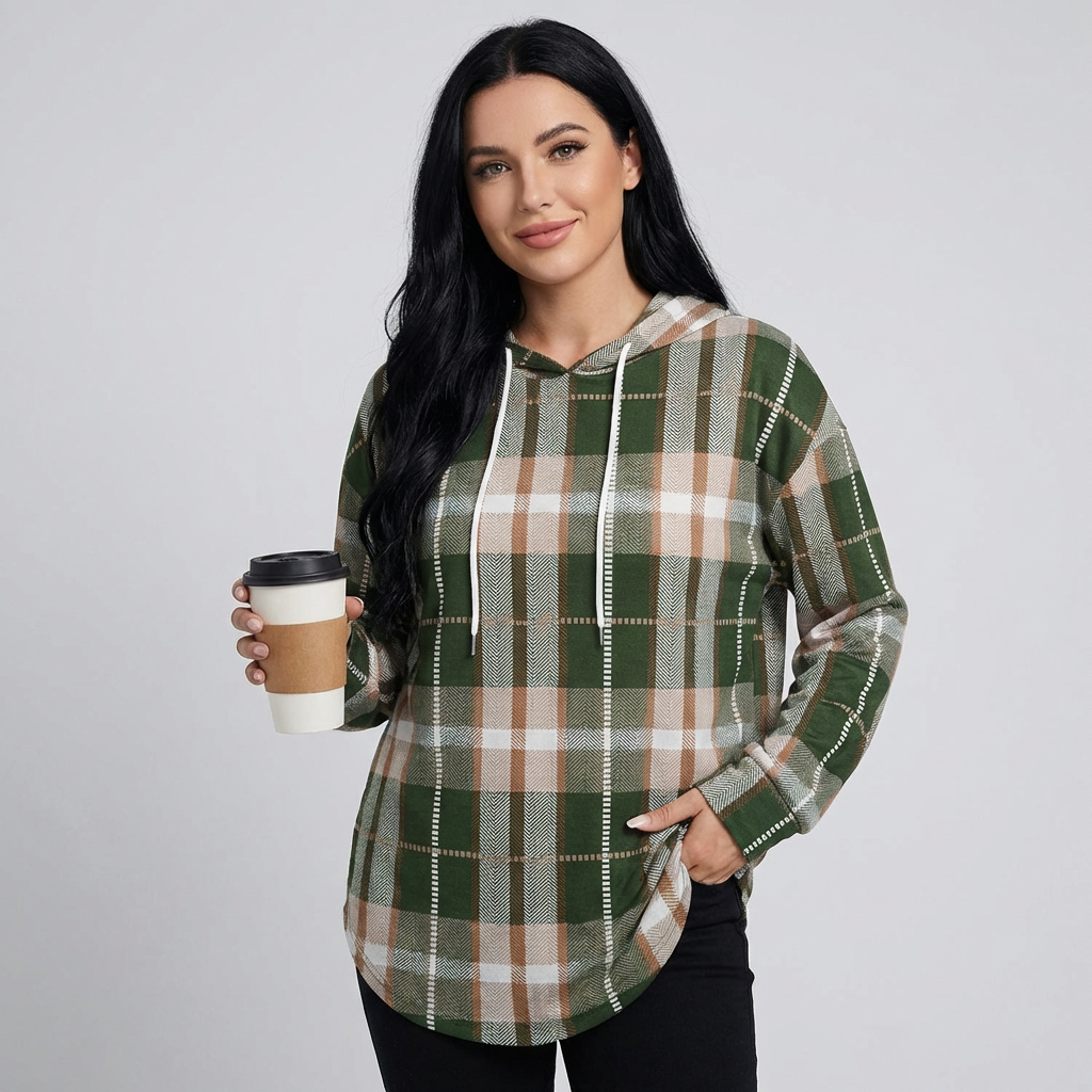 Women's Long Sleeve Crew Neck Sweatshirt - VibreMode
