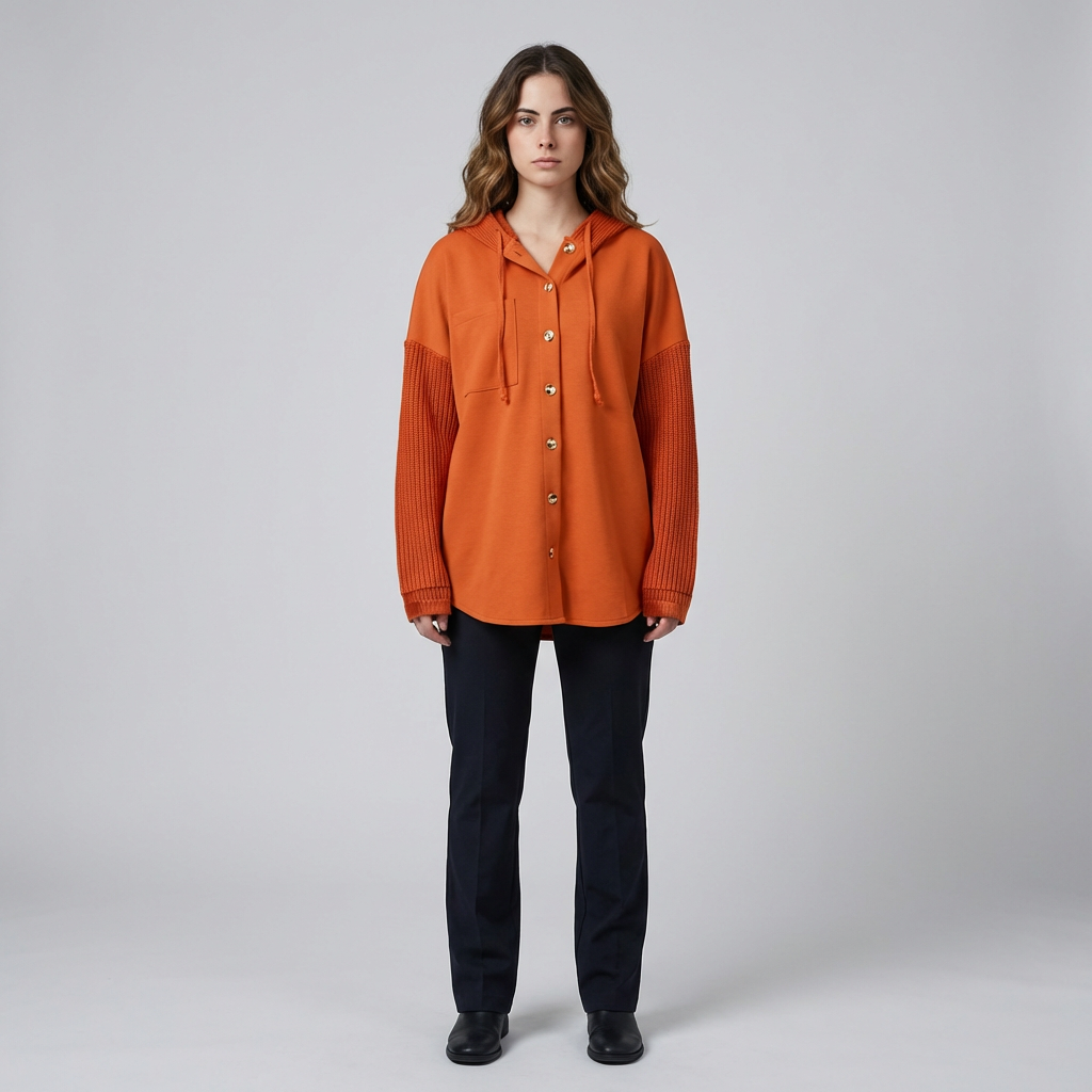 Women's Oversized Hooded Sweatshirt - VibreMode