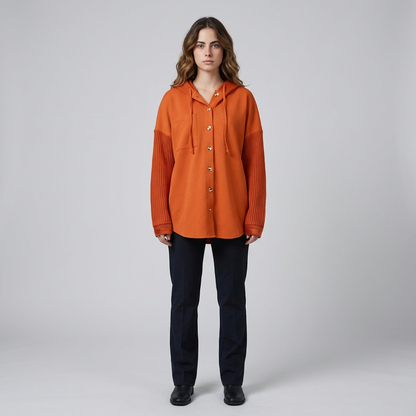 Women's Oversized Hooded Sweatshirt - VibreMode
