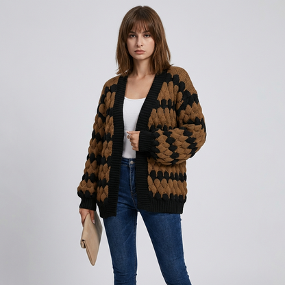 Women's Open Front Cardigan Sweater - VibreMode