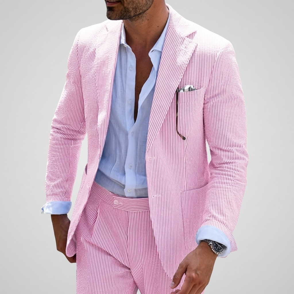 Men's Two-Piece Summer Suit