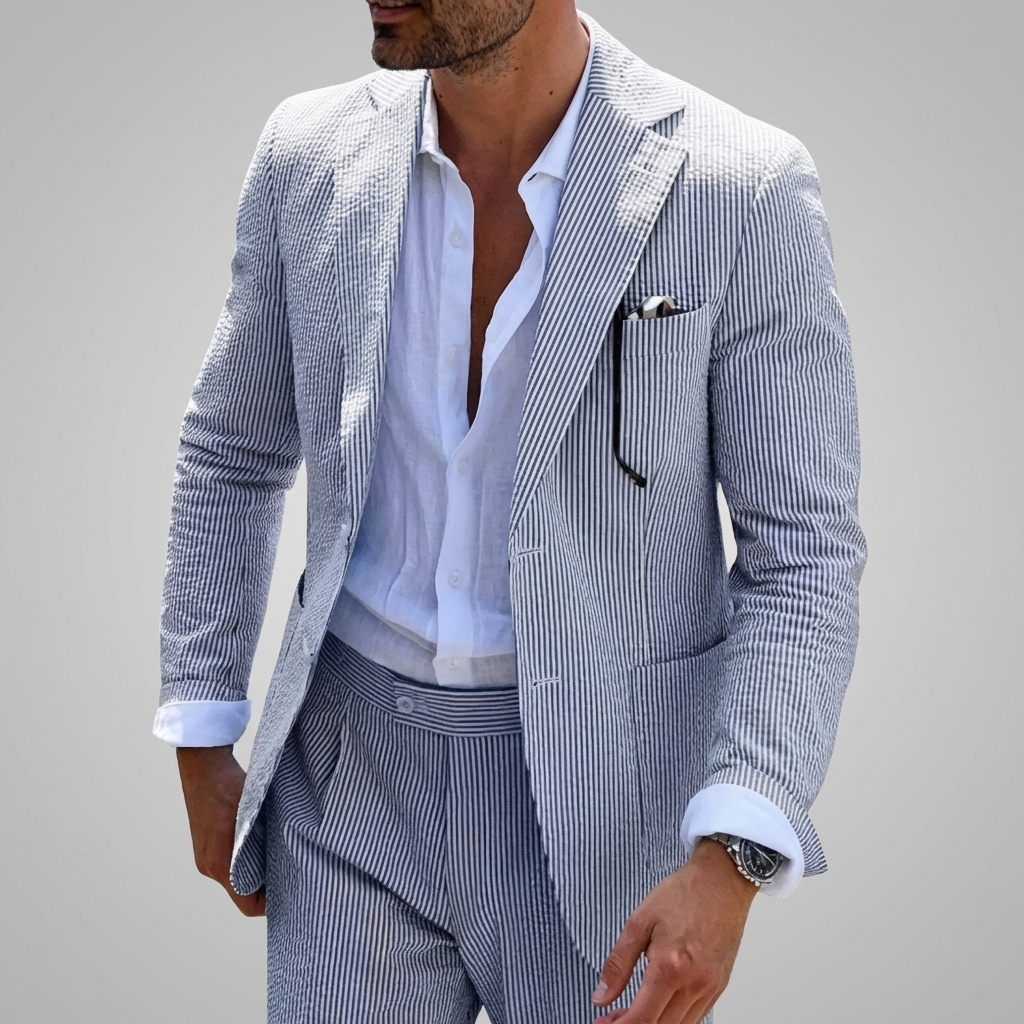 Men's Two-Piece Summer Suit