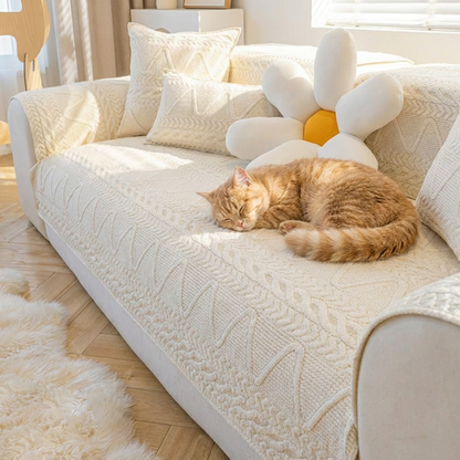 Quilted Sectional Sofa Slipcover
