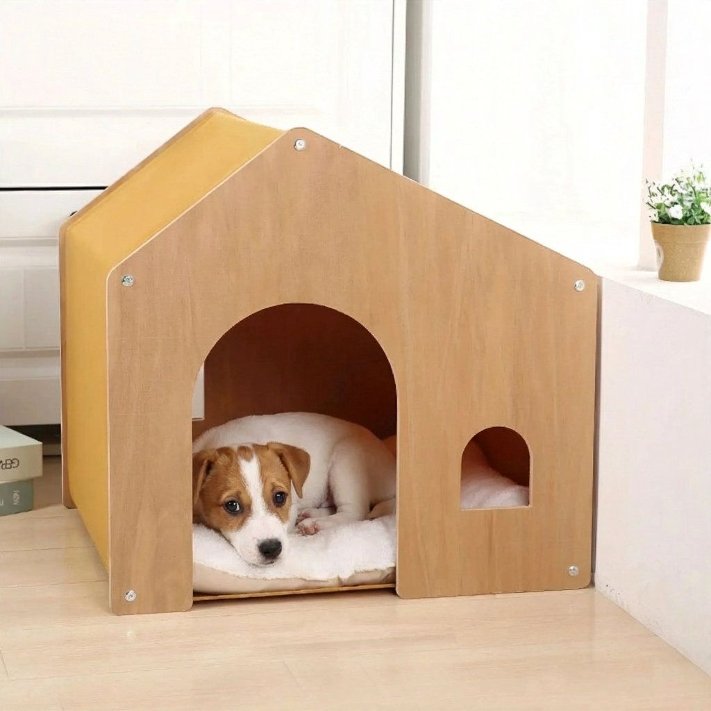Wooden Cat Bed Cozy Retreat