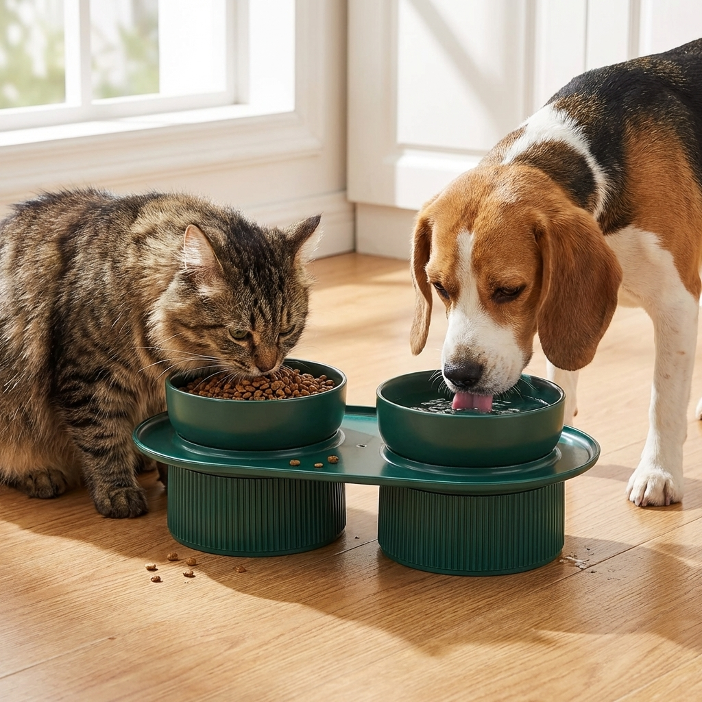 Ceramic Elevated Pet Feeding Bowl