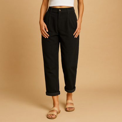 Classic Women's Straight Corduroy Pants - VibreMode