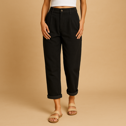 Classic Women's Straight Corduroy Pants - VibreMode