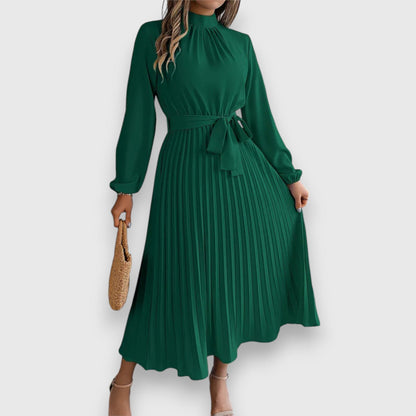 Women's High Neck Midi Dress