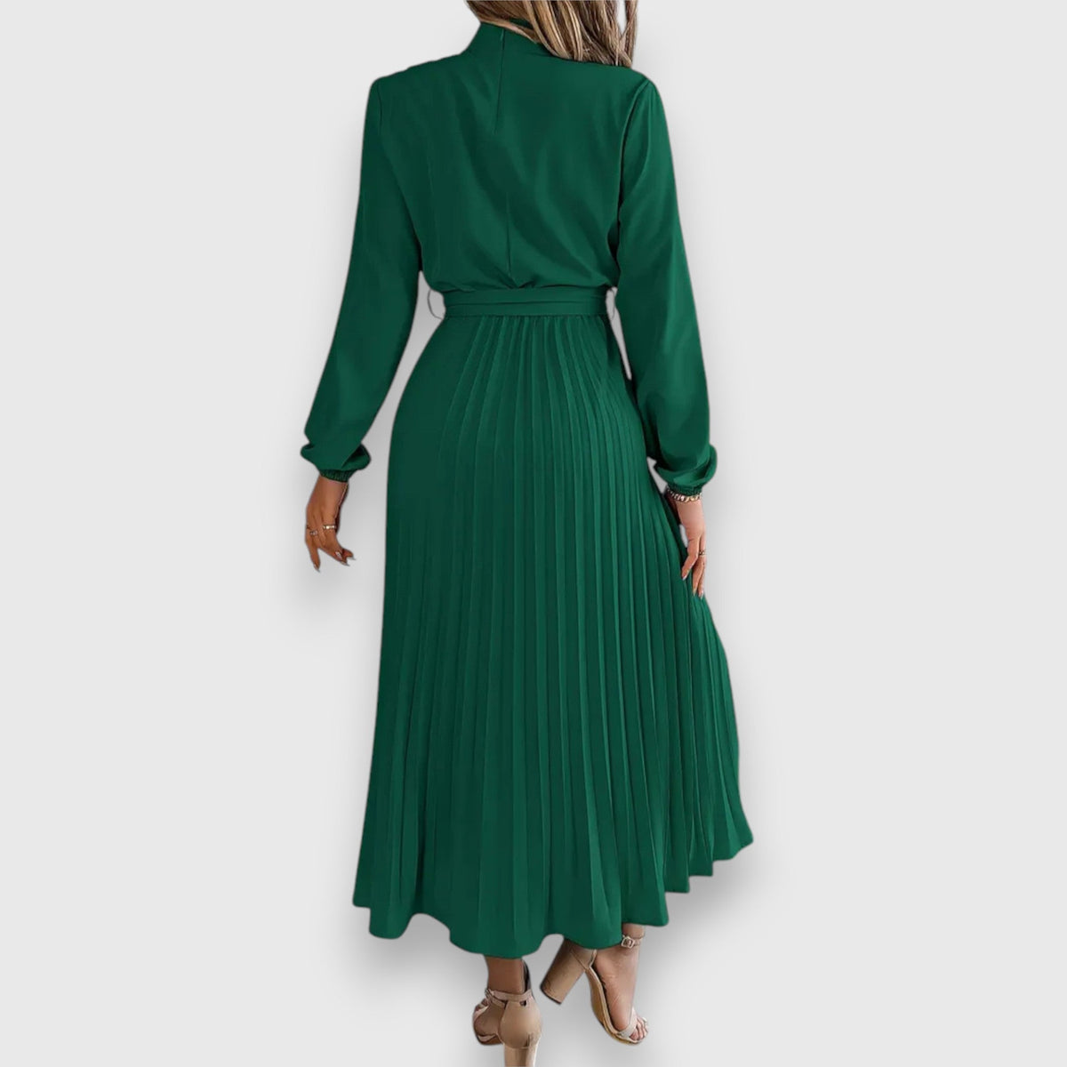 Women's High Neck Midi Dress