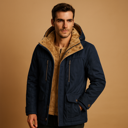 Warm Waterproof Parka Coat for Men - VibreMode