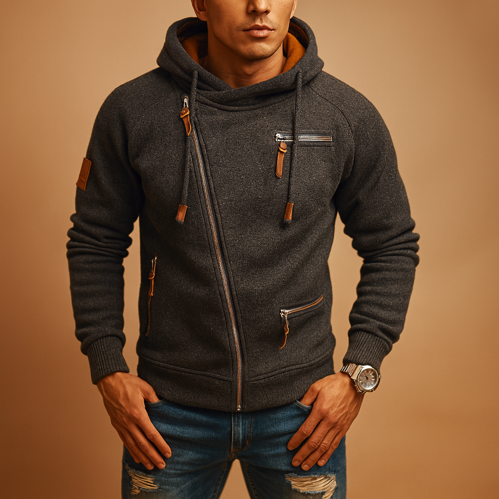 Men's Hooded Zip Vest - VibreMode