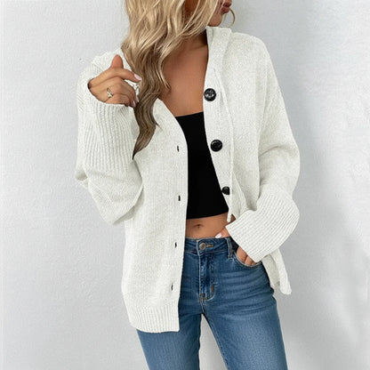 Women's Hooded Knit Cardigan