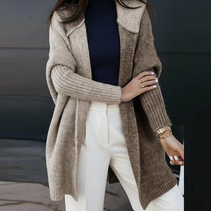 Women's Hooded Knit Cardigan - VibreMode
