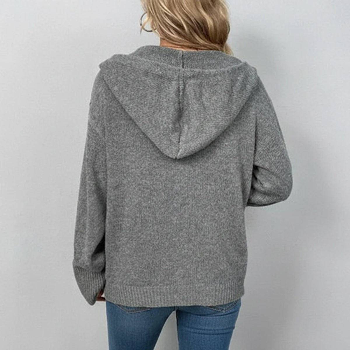 Women's Hooded Knit Cardigan
