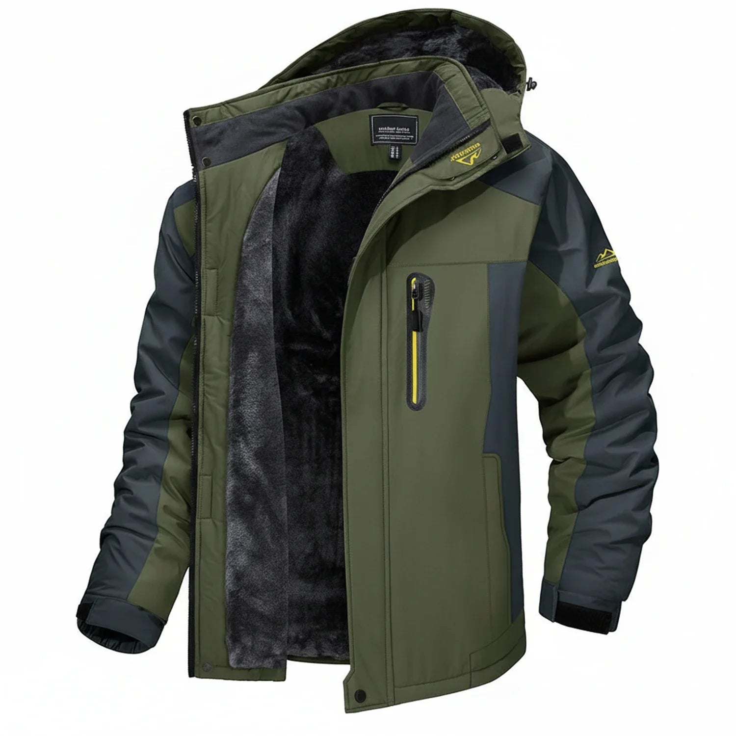Men's Hooded Winter Jacket - VibreMode