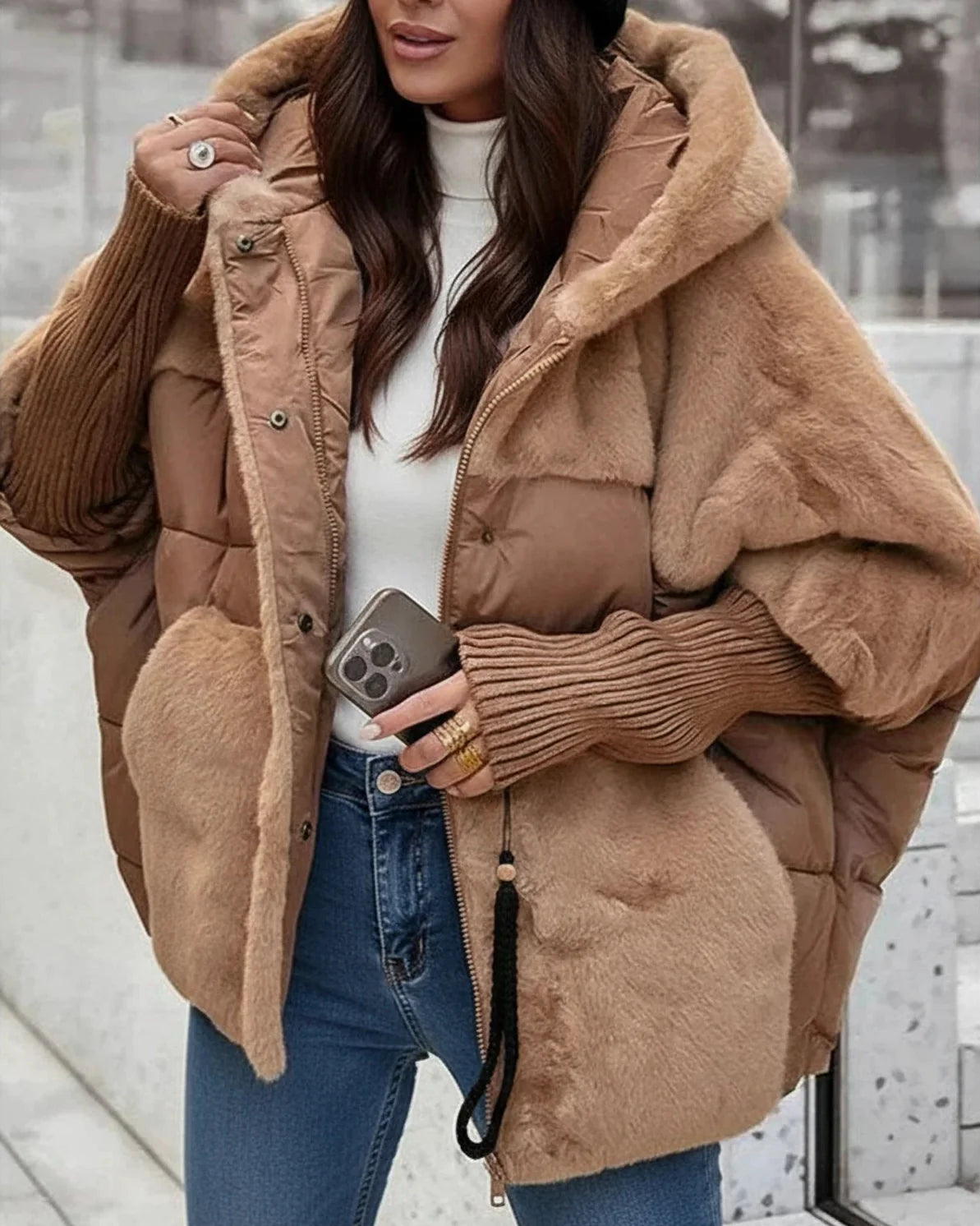 Women's Fleece Winter Jacket Teddy Soft - VibreMode