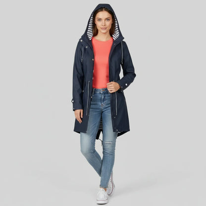 Women's Hooded Rain Jacket - VibreMode